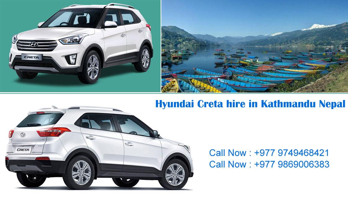 Hyundai Creta hire in Kathmandu Nepal